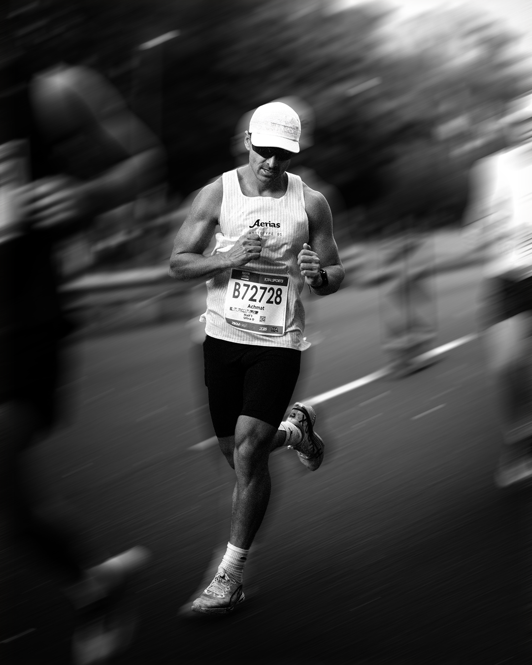 Aerias athlete racing in Cape Town